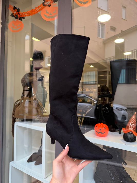 stivali neri in camoscio Kitten