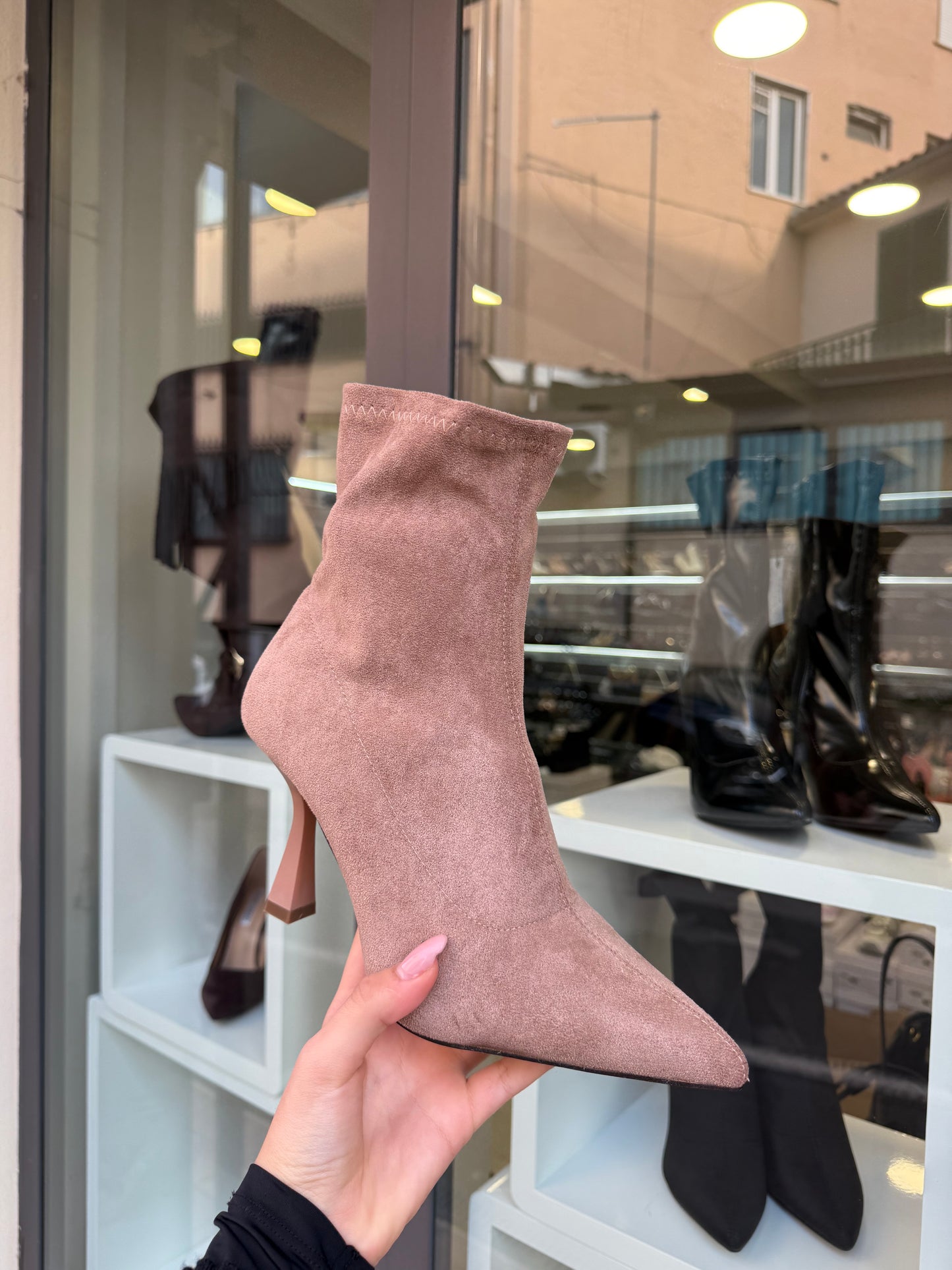 stivaletti SOCKS in camoscio