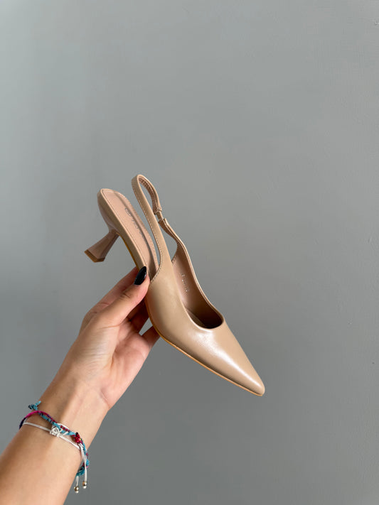 slingback color carne