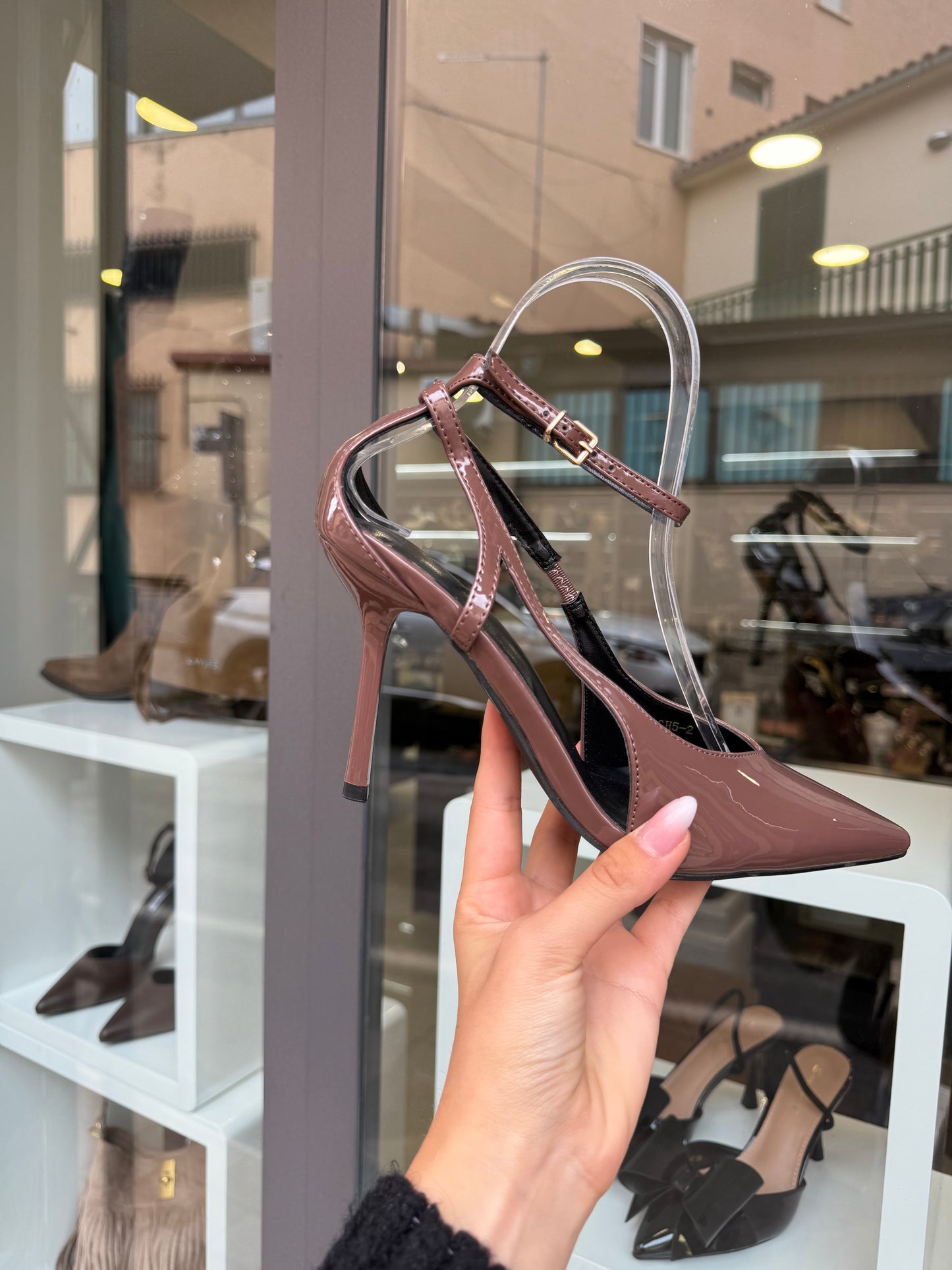 decolleté HEART tortora