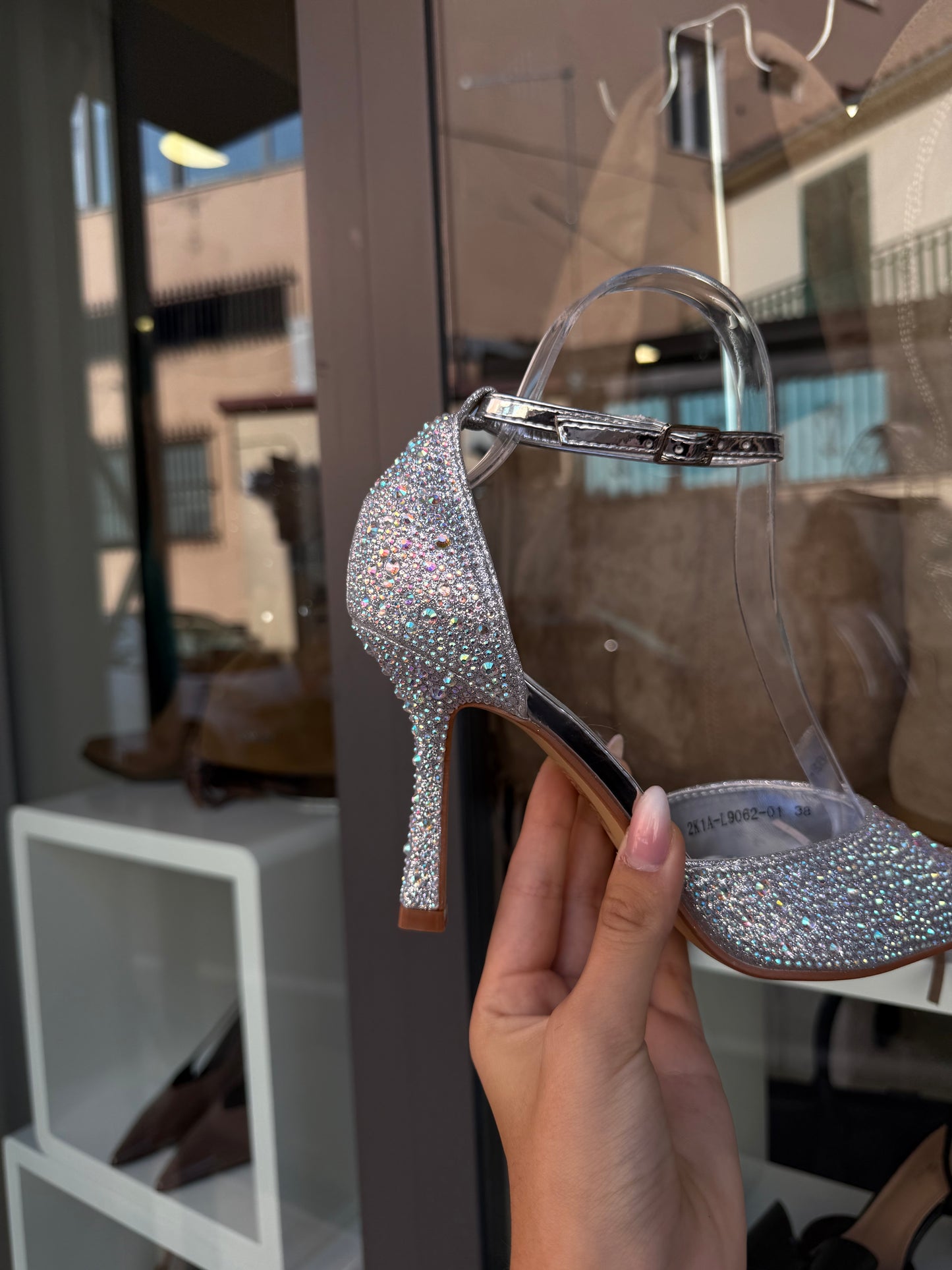 decolleté DIAMOND argento