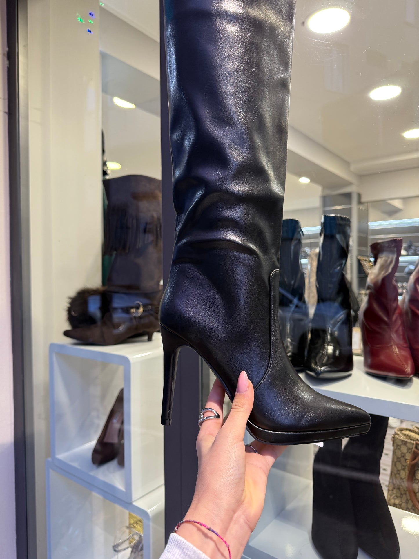 stivali basic con plateau