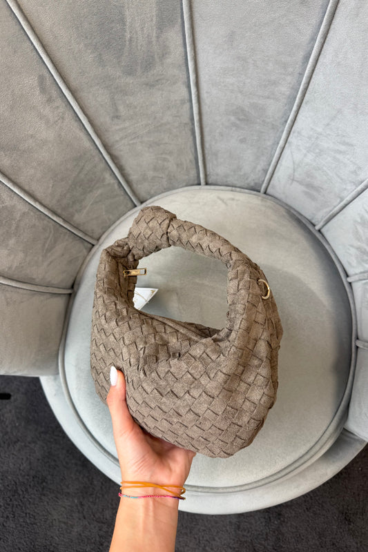 BORSA INTRECCIO KHAKI