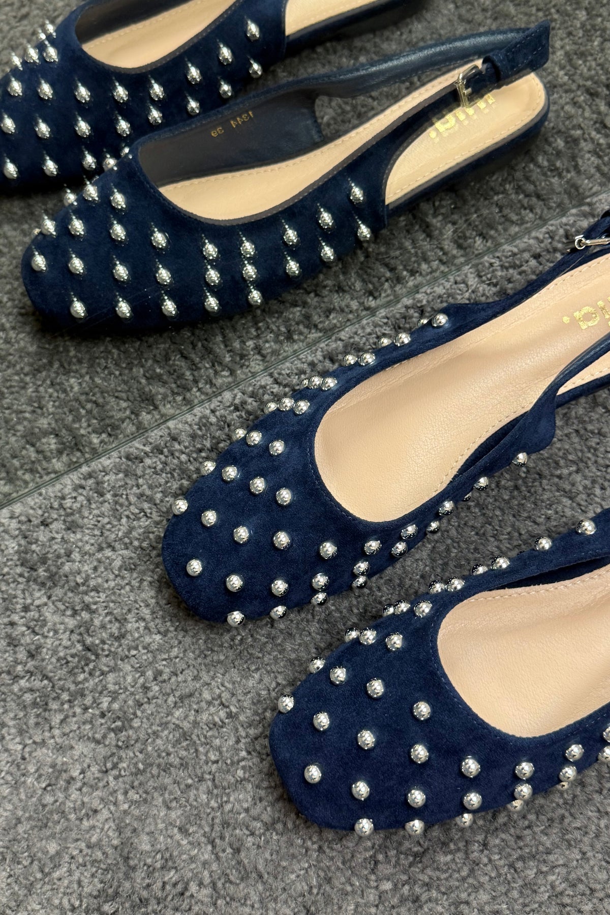 BALLERINE CON BORCHIE BLU
