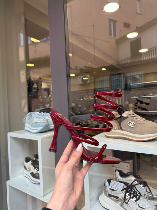 sandali SNAKE bordeaux