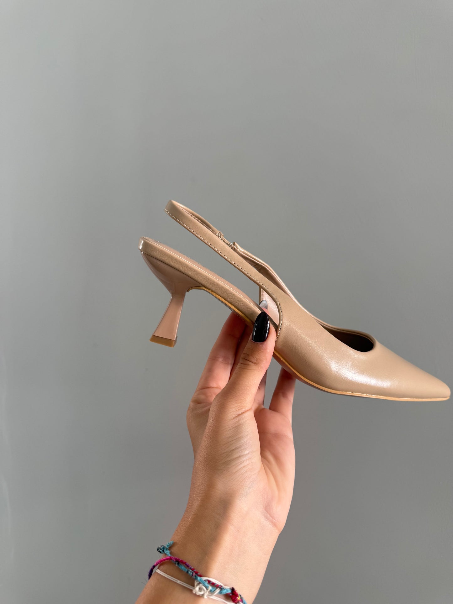 slingback color carne