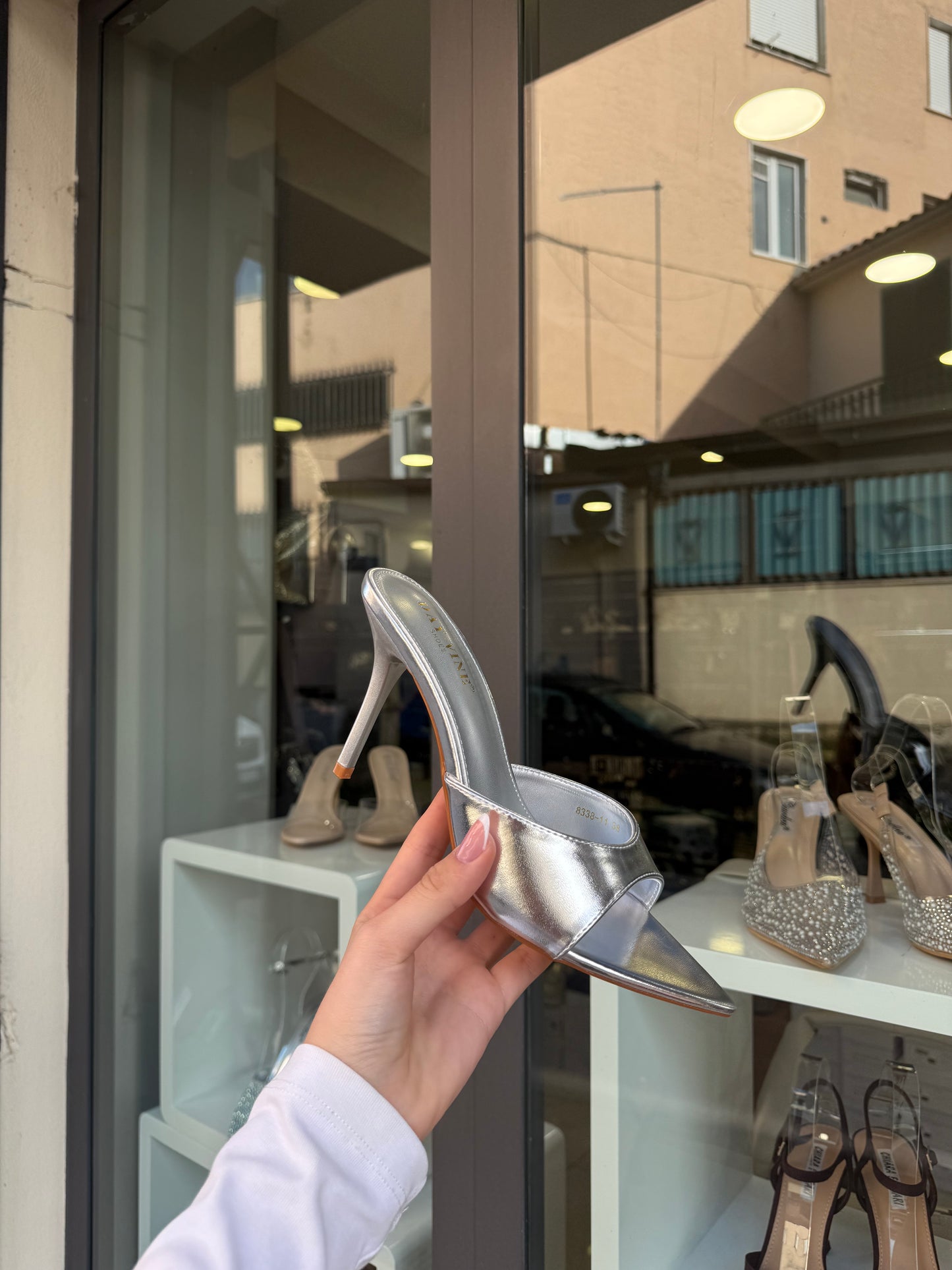 sandali METALLIC argento