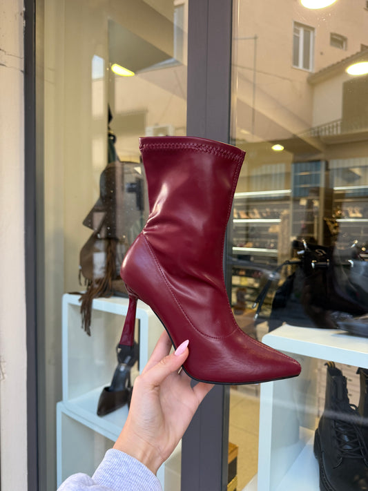 stivaletti SOCKS borgogna