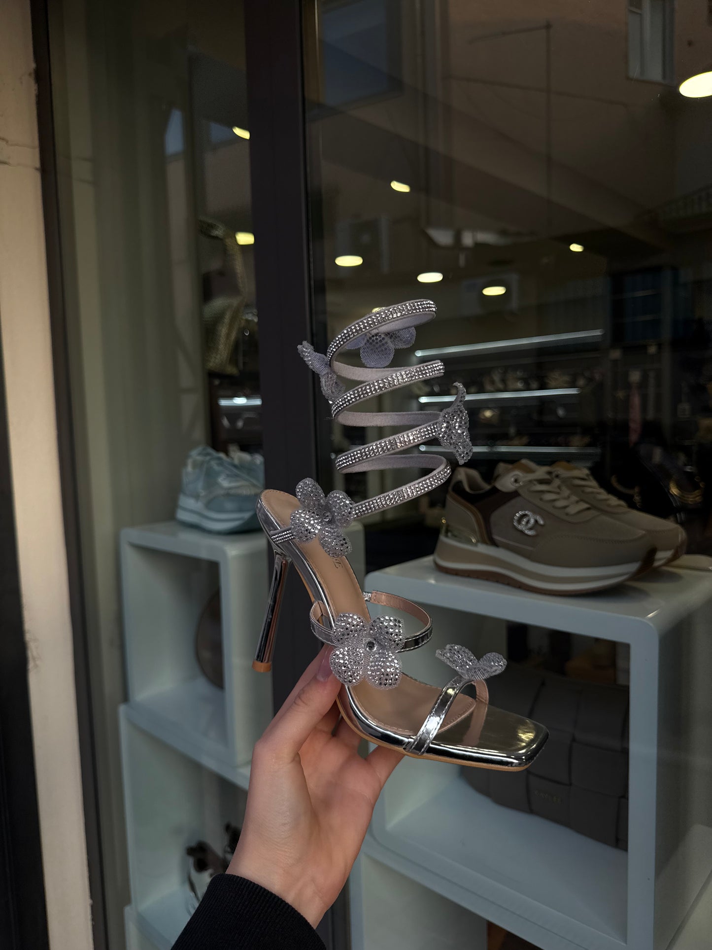 sandali FLOWER argento