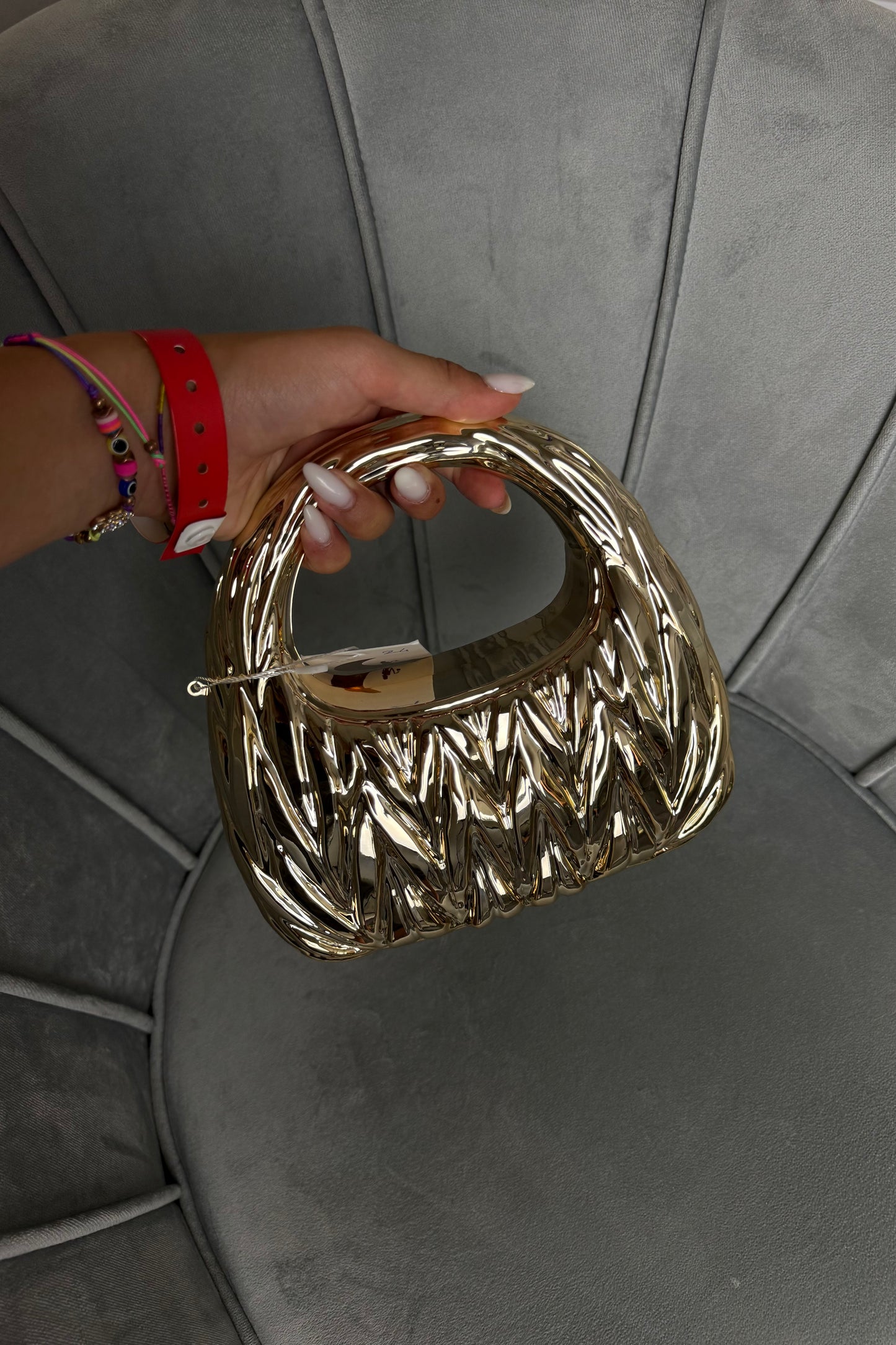 BORSA ORO SPECCHIATA