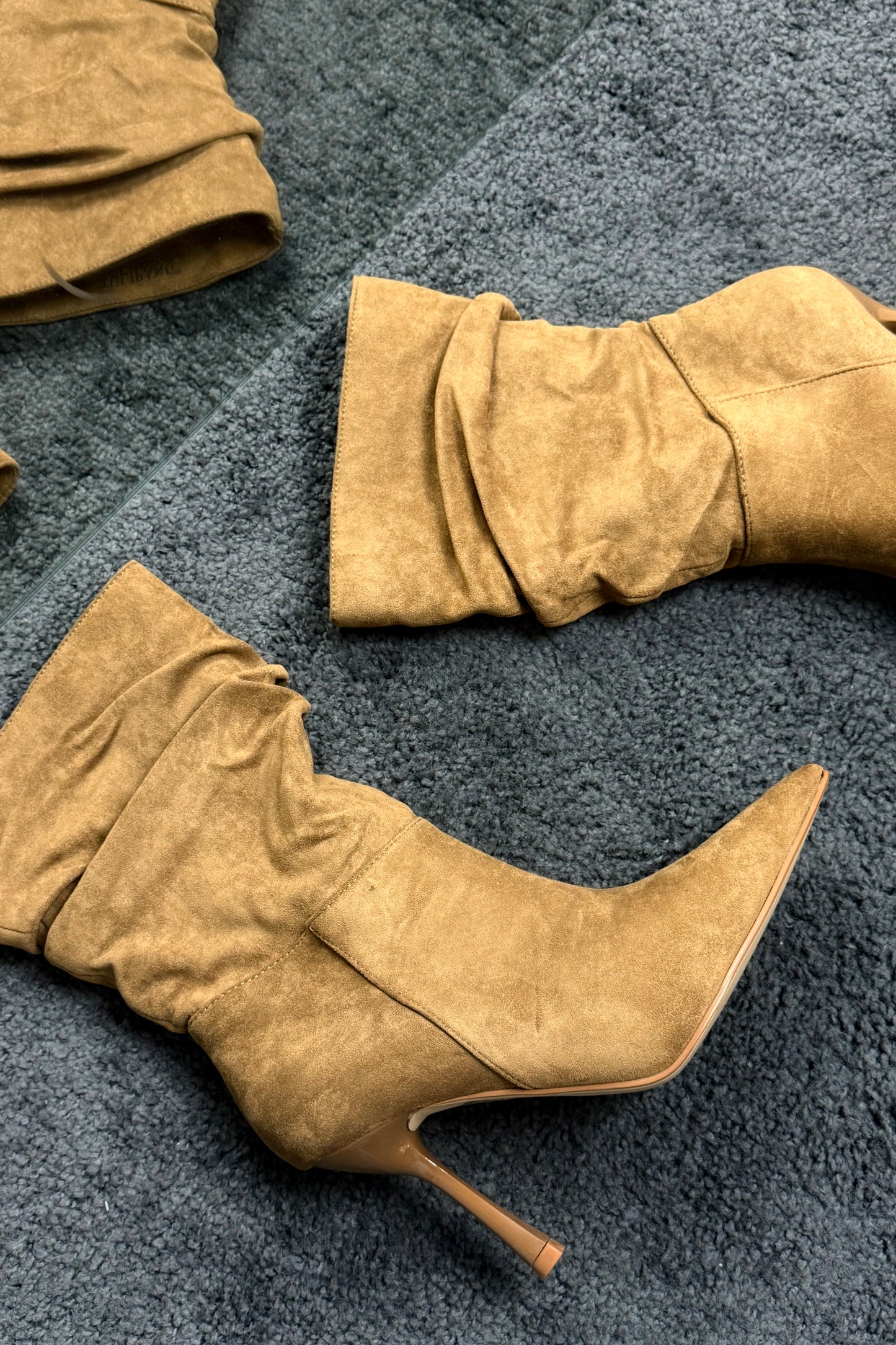 STIVALI CAMEL ARRICCIATI