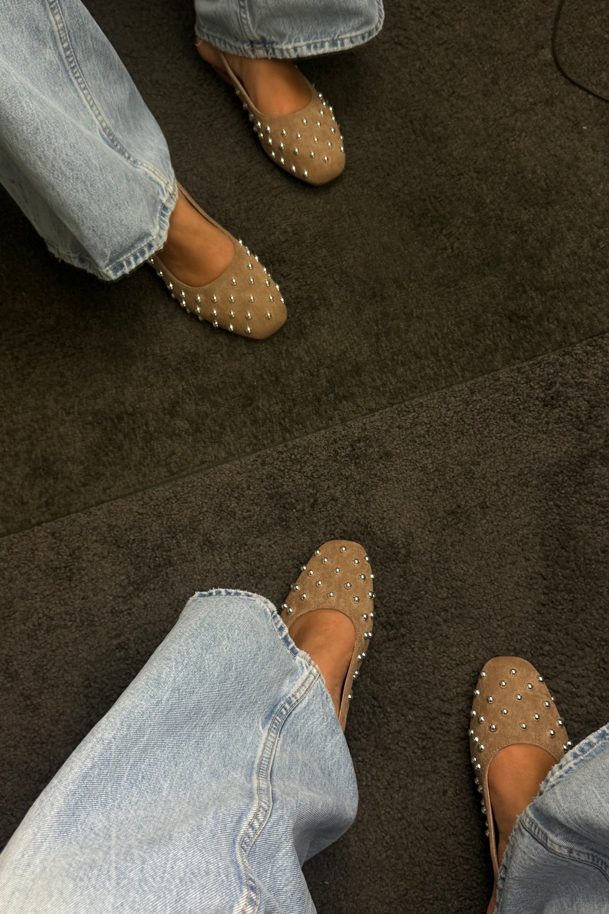BALLERINE CON BORCHIE BEIGE