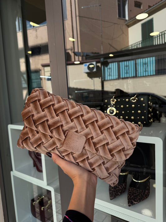pochette BEIGE INTRECCIO