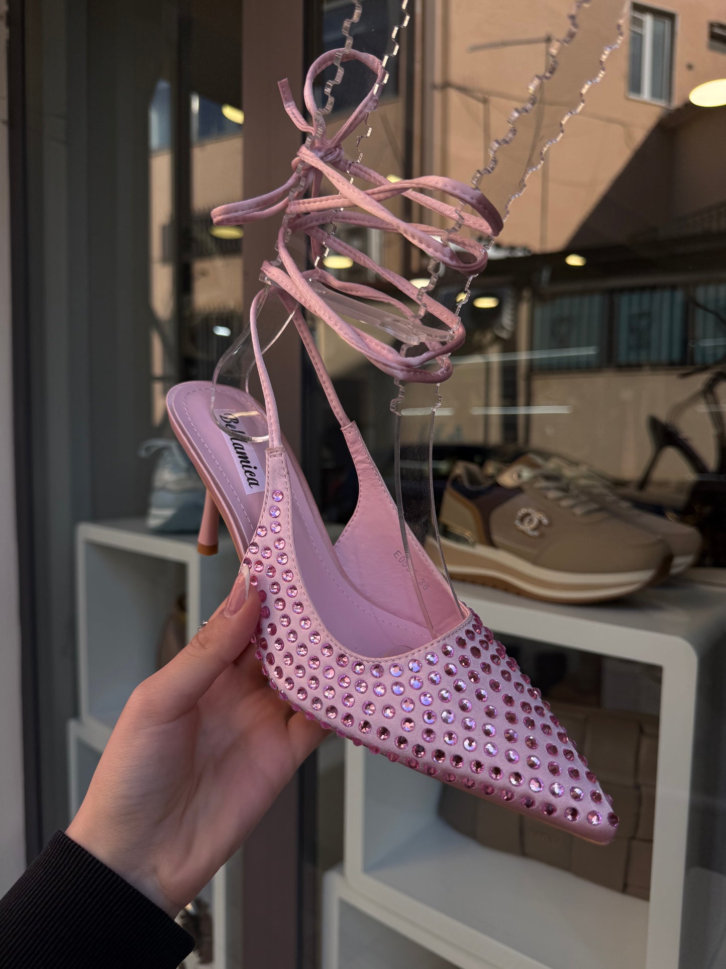 decolleté laces GIOIELLO rosa