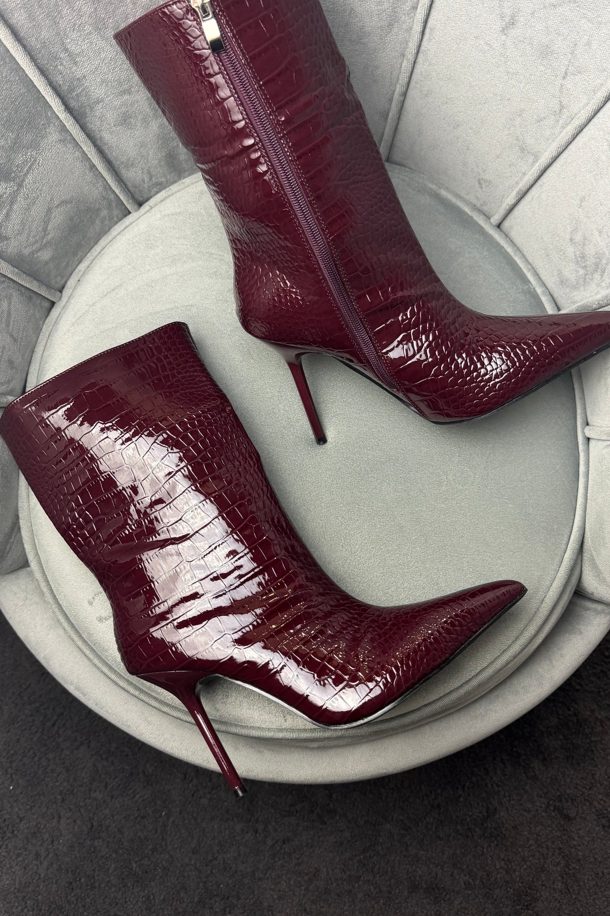 STIVALETTI BURGUNDY