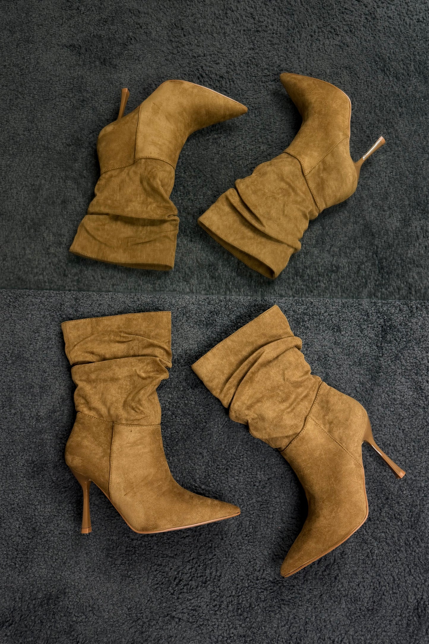 STIVALI CAMEL ARRICCIATI