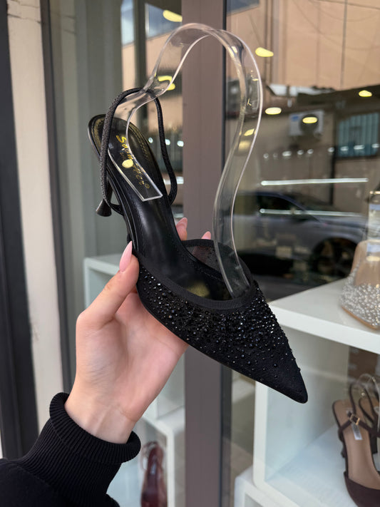 slingback SWAROVSKI mod. ZA*A black