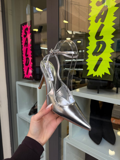silver court shoes