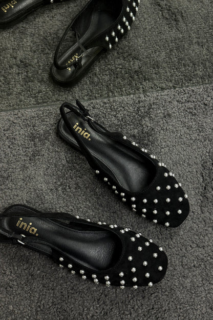 BALLERINE CON BORCHIE NERE