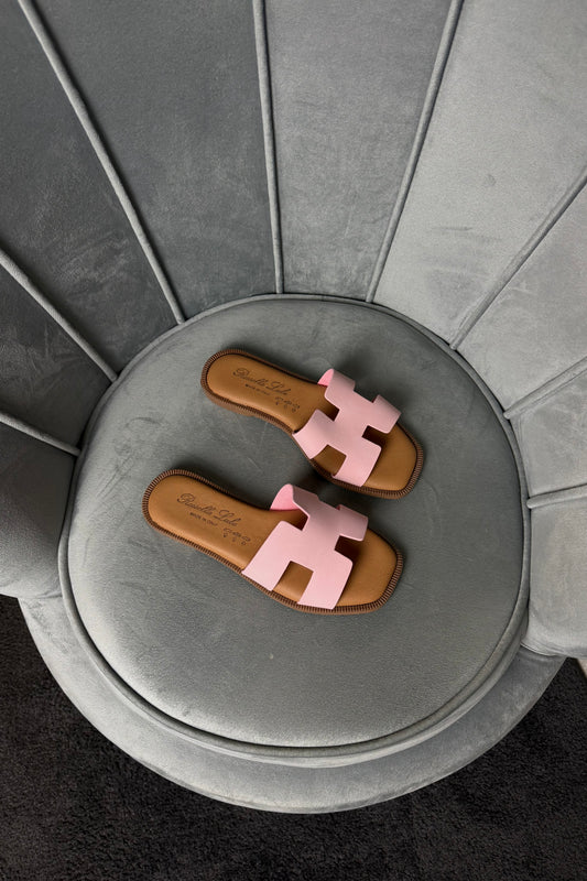 CIABATTE MODELLO HERM*S PINK