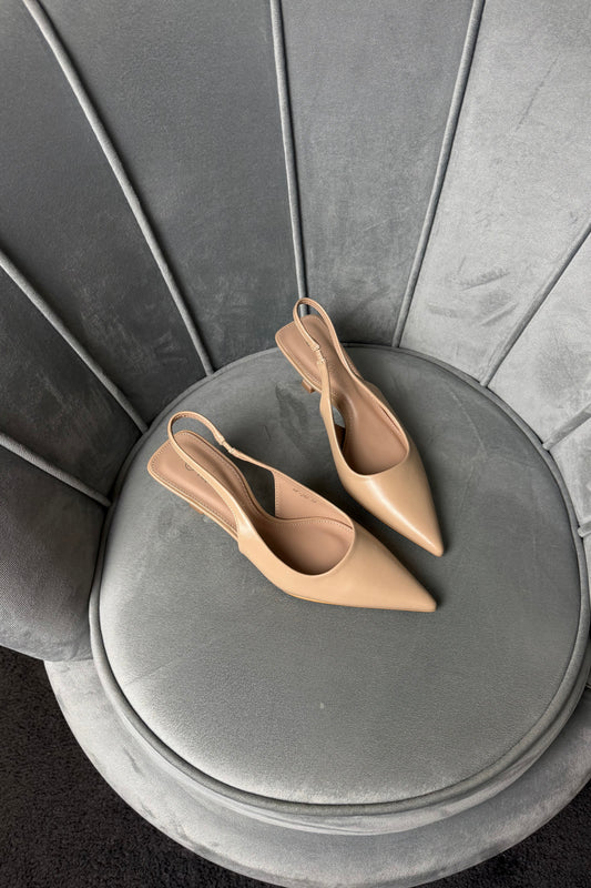 SLINGBACK NUDE KITTEN