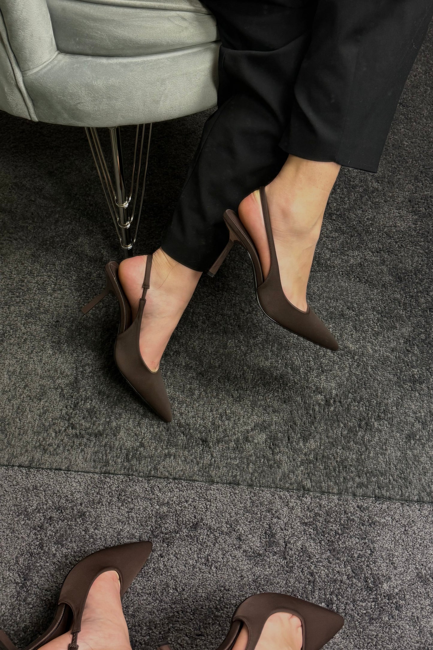 SLINGBACK CHOCOLATE