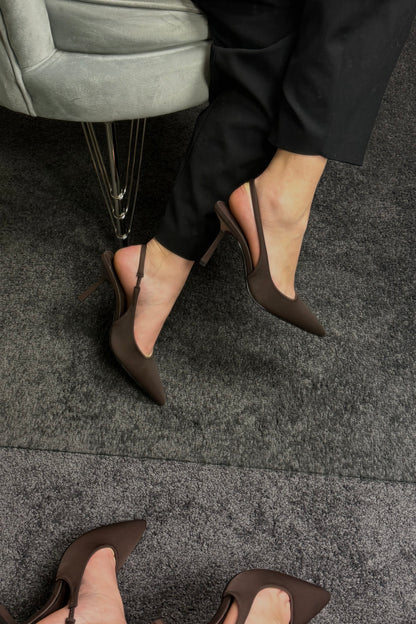SLINGBACK CHOCOLATE