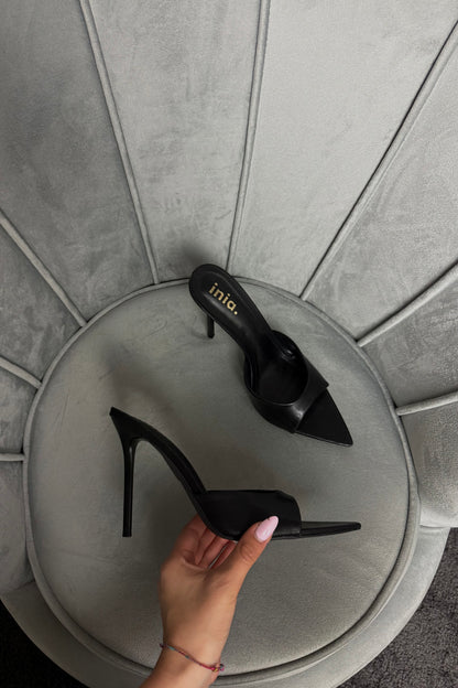 MULES SANDY NERE 12 CM