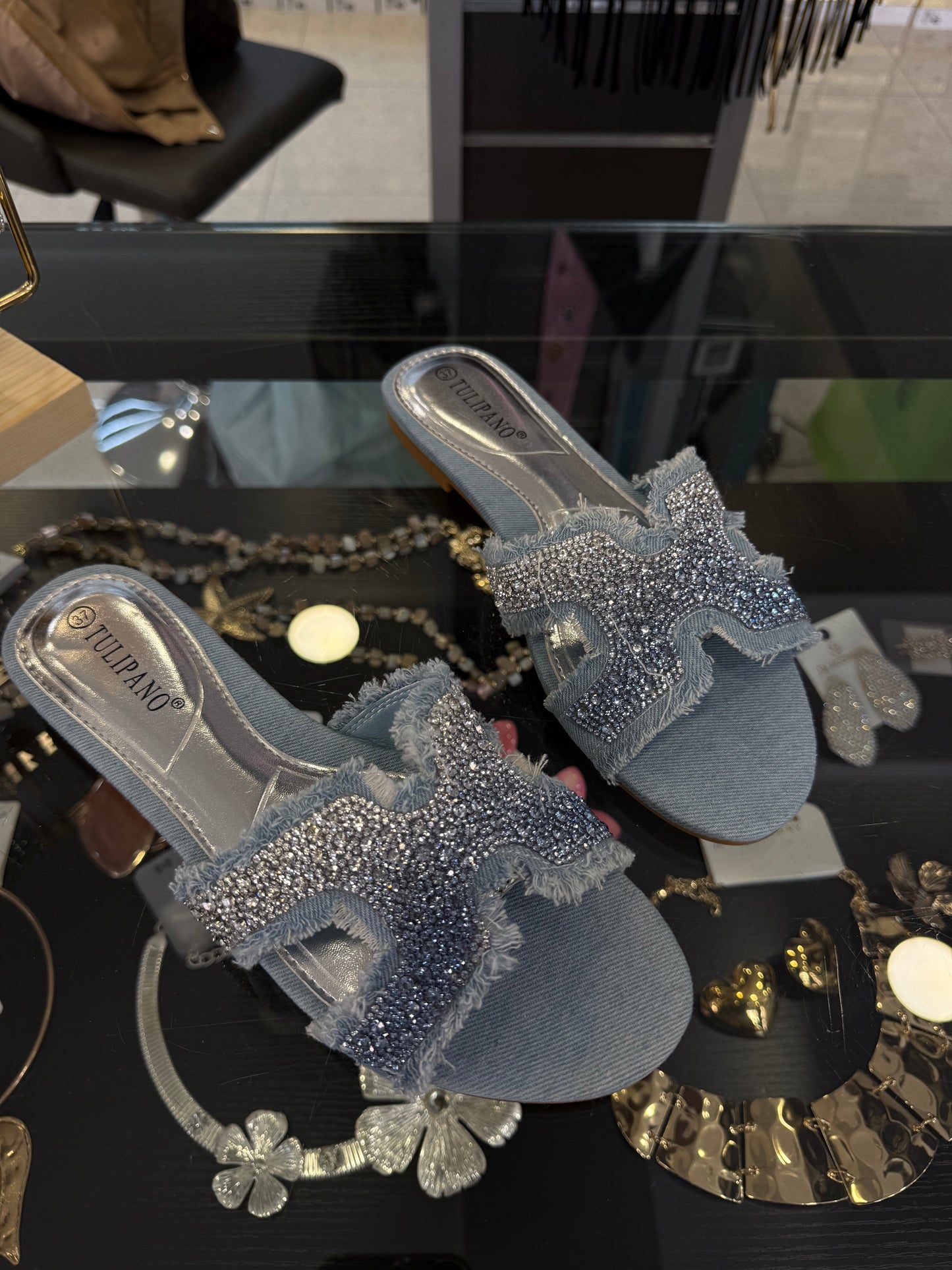 ciabatte HERM*S denim chiaro