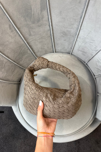 BORSA INTRECCIO KHAKI