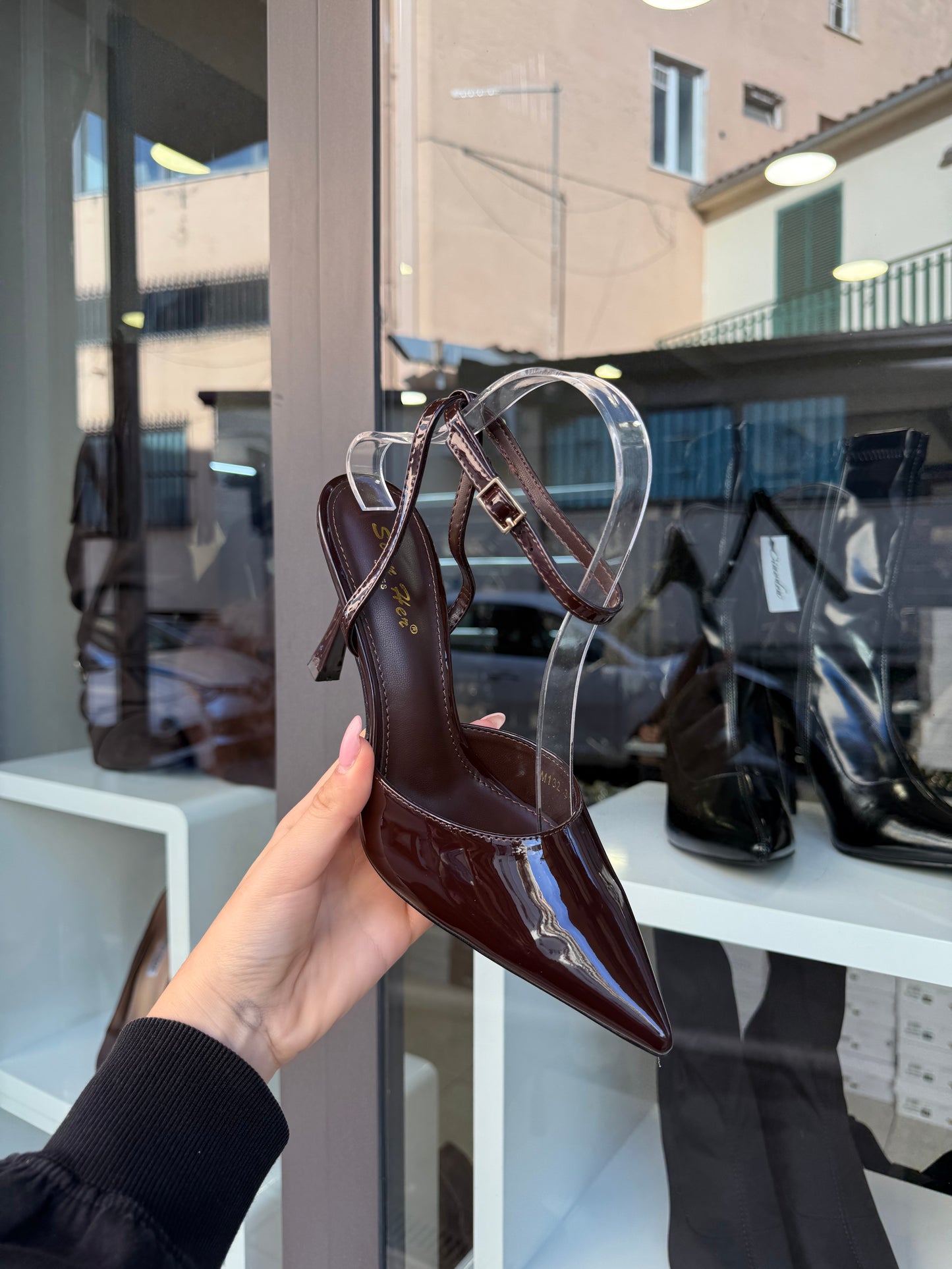 decolleté choco con cinturino mod. ZA*A