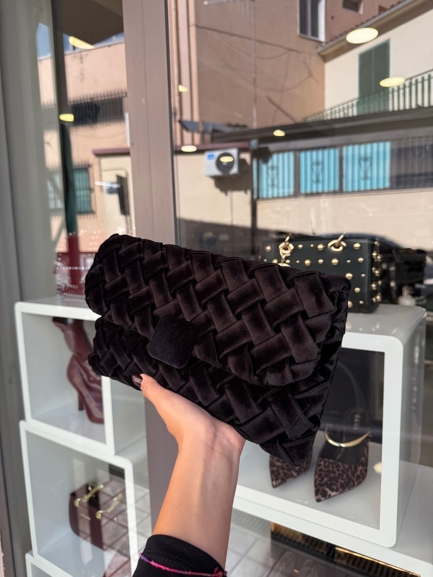 pochette NERA INTRECCIO