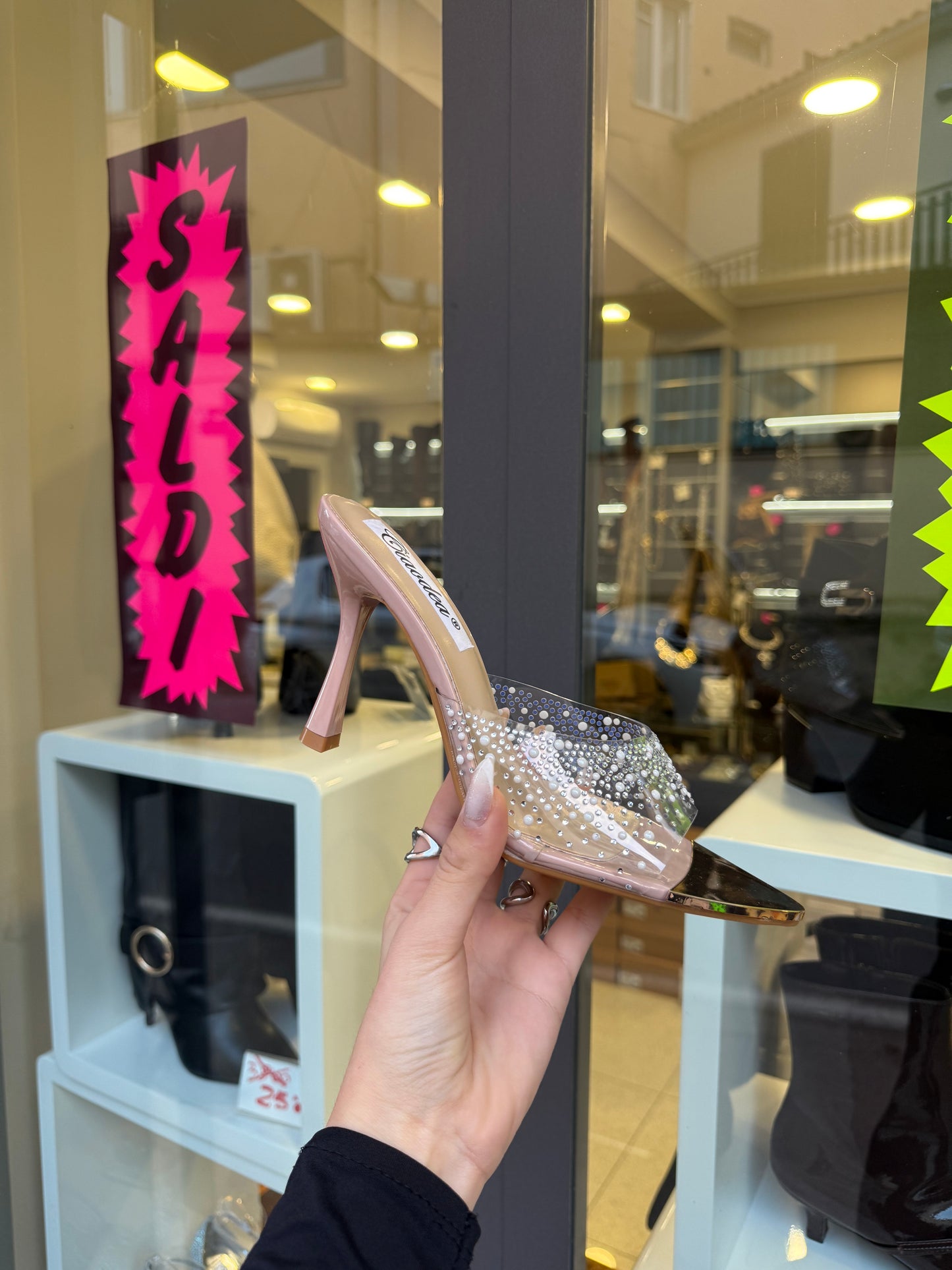 ciabatte con tacco PEARLS