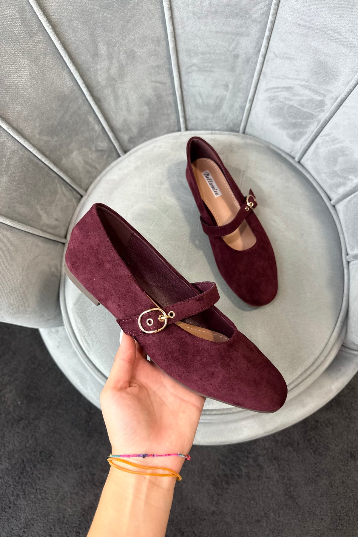 BALLERINE SCAMOSCIATE BORDEAUX
