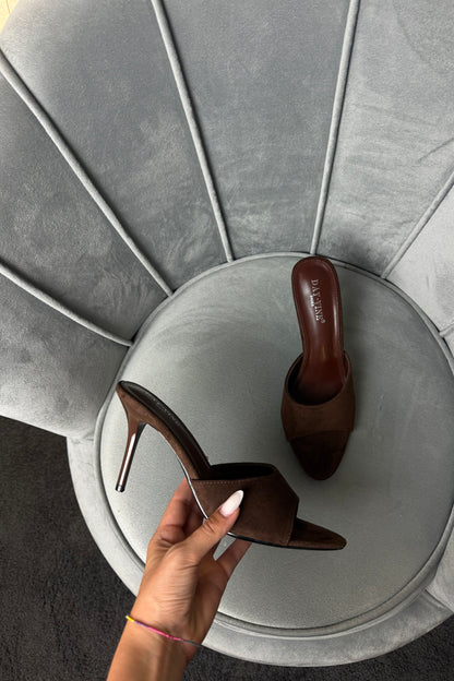 MULES SCAMOSCIATE BROWN