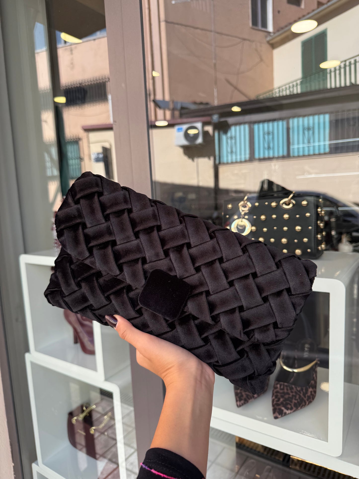 pochette NERA INTRECCIO
