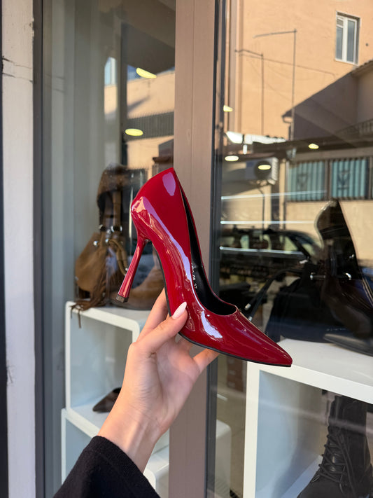 decolleté BORGOGNA in vernice