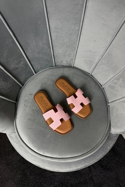 CIABATTE MODELLO HERM*S PINK