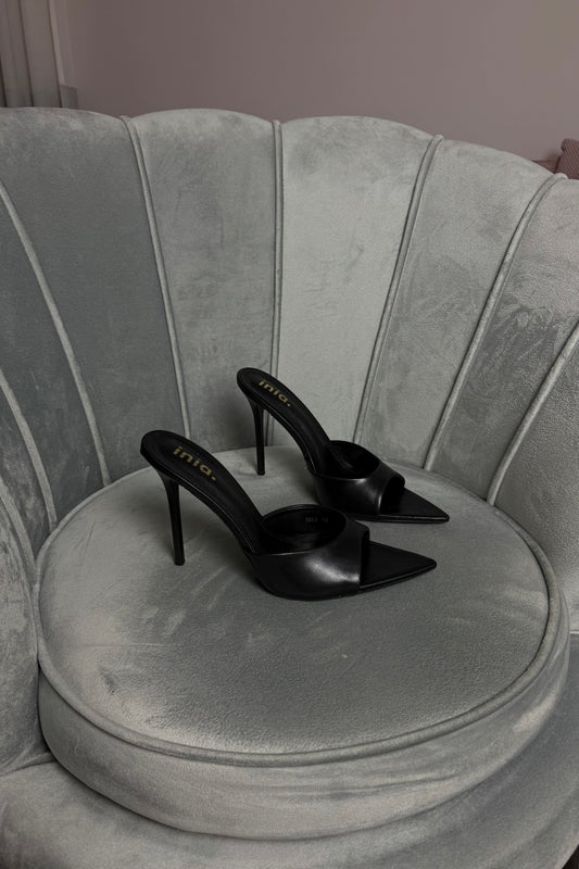MULES SANDY NERE 12 CM