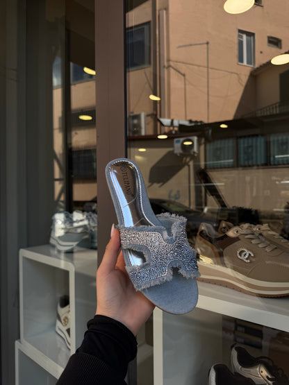 ciabatte HERM*S denim chiaro