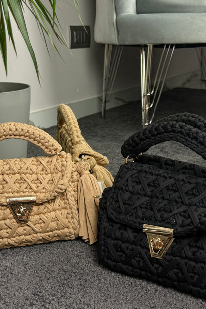 BORSA CON FRANGE CROCHET