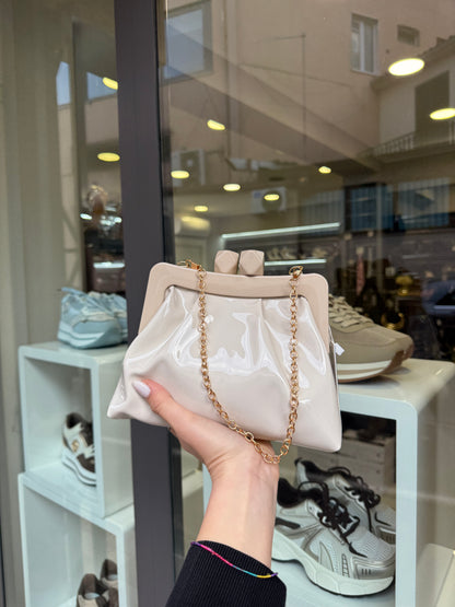 mini clutch beige