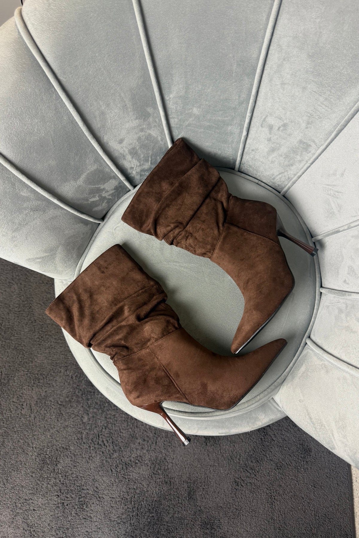 STIVALI BROWN ARRICCIATI
