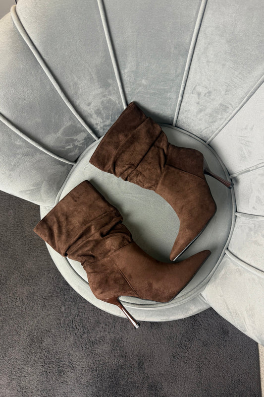 STIVALI BROWN ARRICCIATI