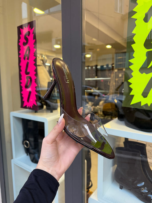 sandali CHOCO con fascia trasparente