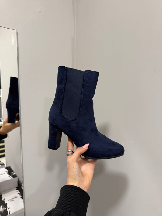 stivaletti BLU NAVY in camoscio