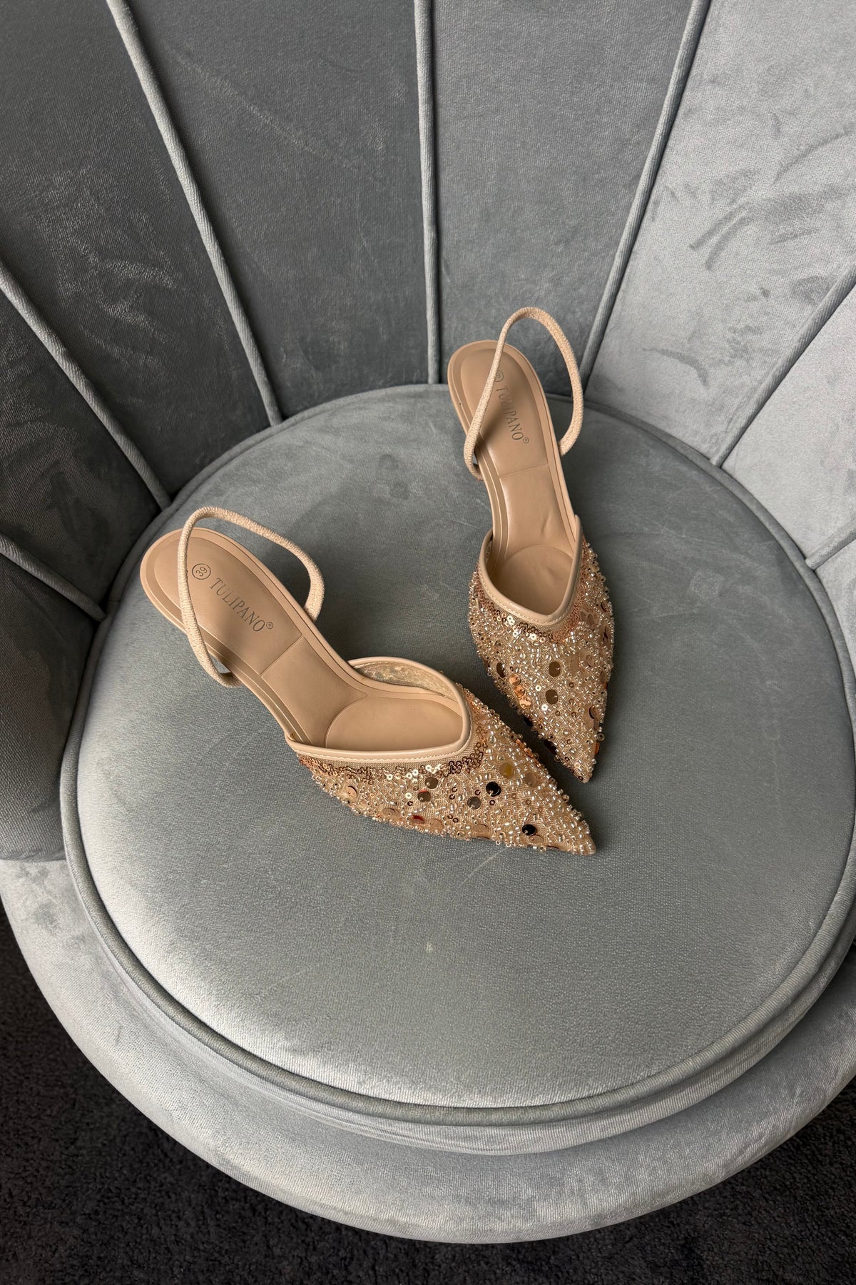 SLINGBACK CHAMPAGNE