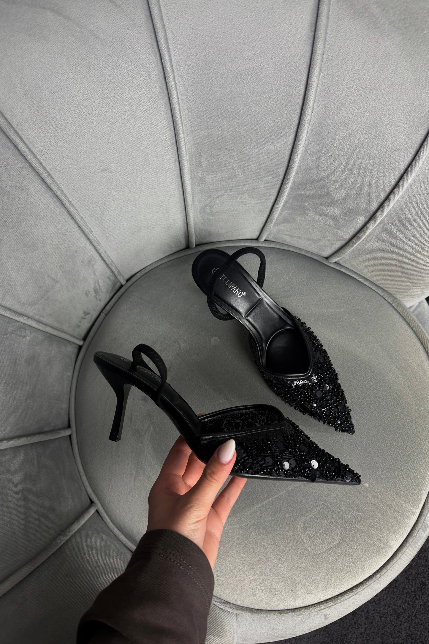 SLINGBACK PAILLETTES