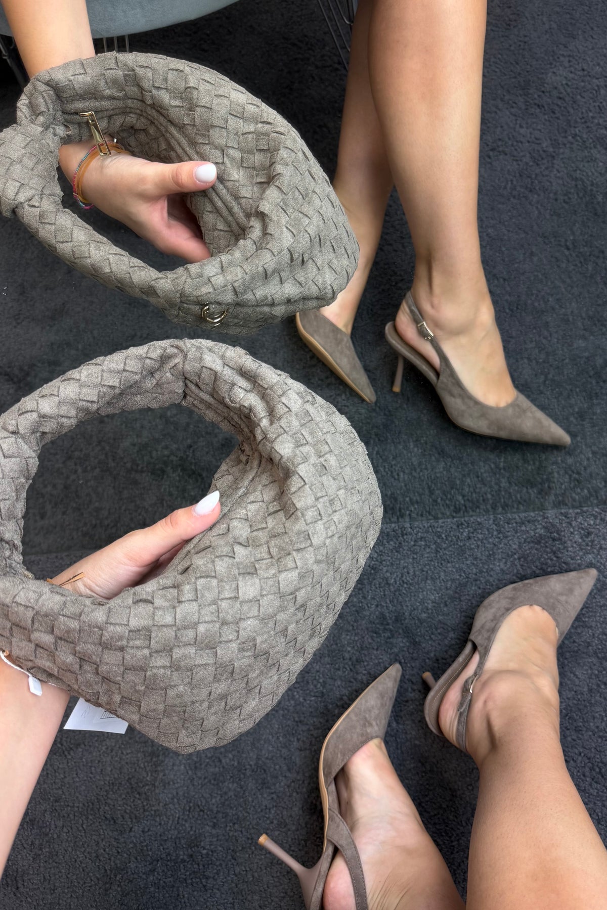 BORSA INTRECCIO KHAKI