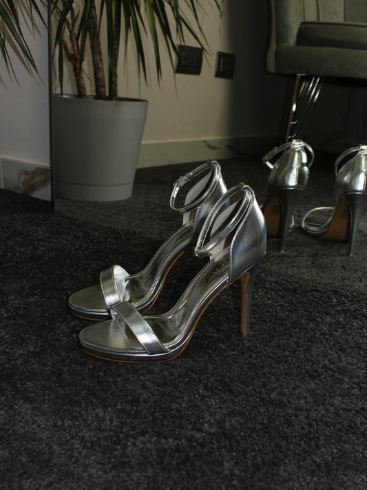 sandali SILVER con plateau